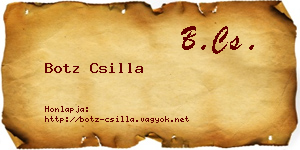 Botz Csilla névjegykártya